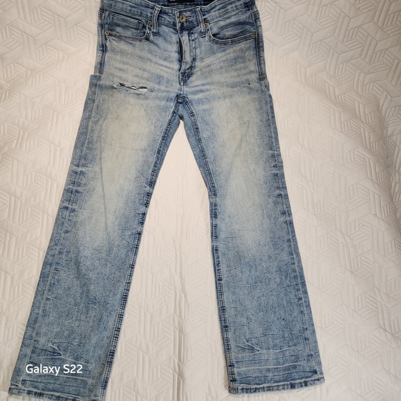 BKE JAKE Other - BKE Jake Jeans Men Light Wash Distressed Relaxed Denim straight leg style 30x30
